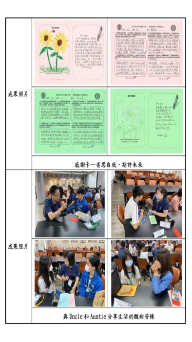 感謝卡與互動時刻