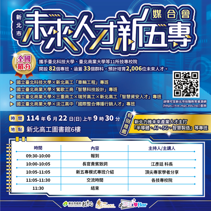 「新北市未來人才新五專」媒合會圖片
