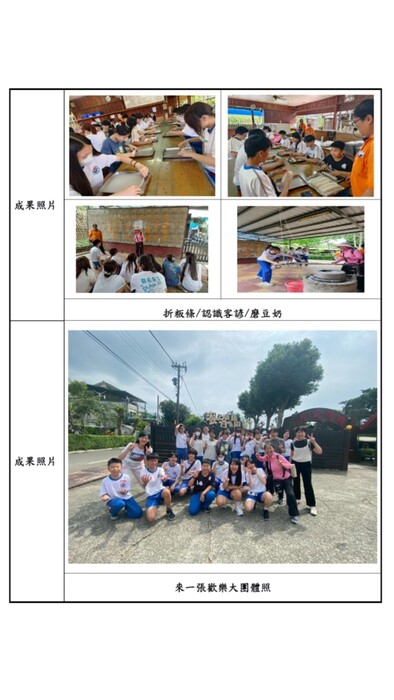 體驗與大合照